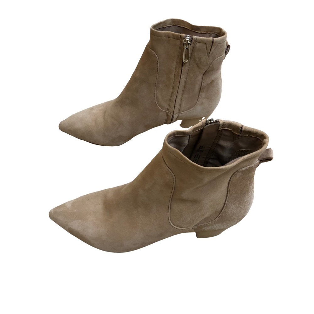Sam Edelman Karlee Camel Suede Ankle Boots 8 1/2 - Picture 6 of 12
